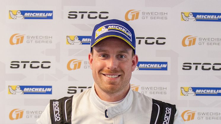 Niklas Lilja, klar för STCC i en Honda Civic TCR. Foto: Daniel Ahlgren/STCC