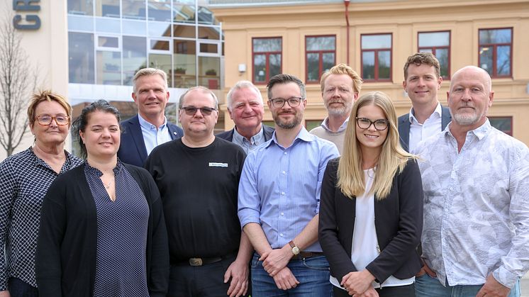 Deltagarna i Forest Business Accelerator 2019 tillsammans med affärsrådgivare på BizMaker