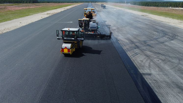Örnsköldsvik flygplats asfalteras med hjälp av ECO-Asfalt