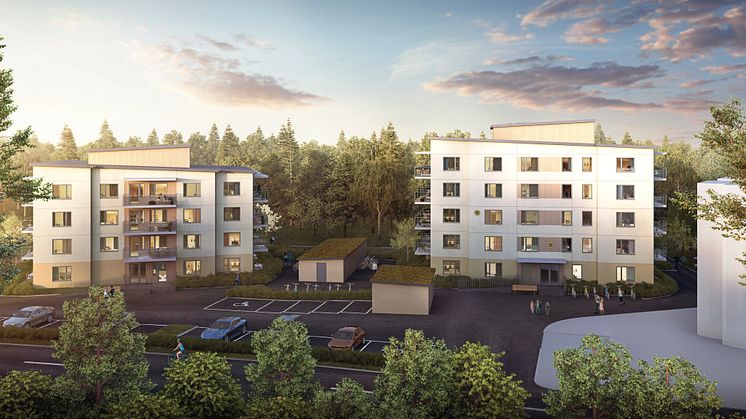 HSB brf Skogsgläntan. Arkitekt Bygd Arkitektur, med flera