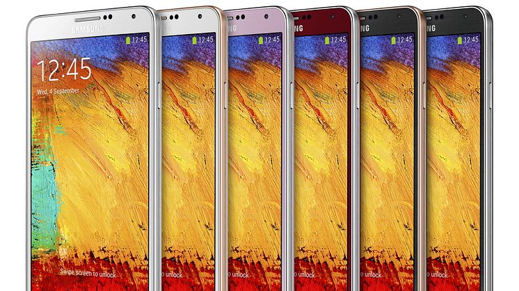 Samsung höjer modegraden för Galaxy Note 3