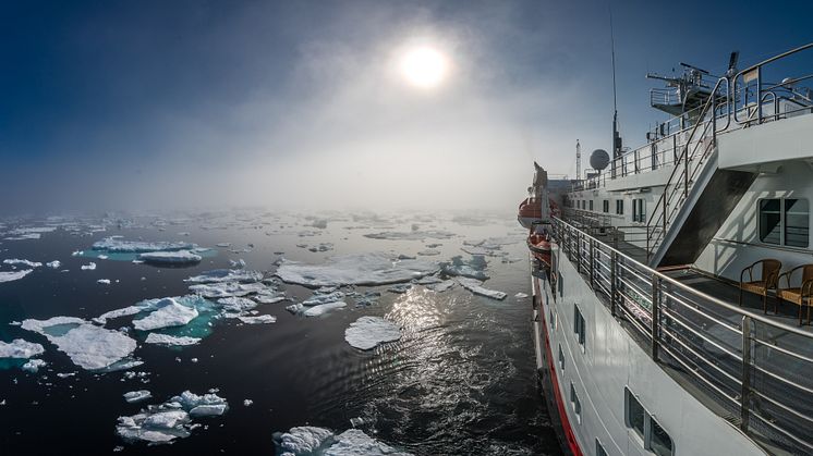 ISFYLTE EVENTYR: Russland og seilinger gjennom hele Nordvestpassasjen er blant Hurtigrutens nyheter fra 2019. Foto: KARSTEN BIDSTRUP/Hurtigruten