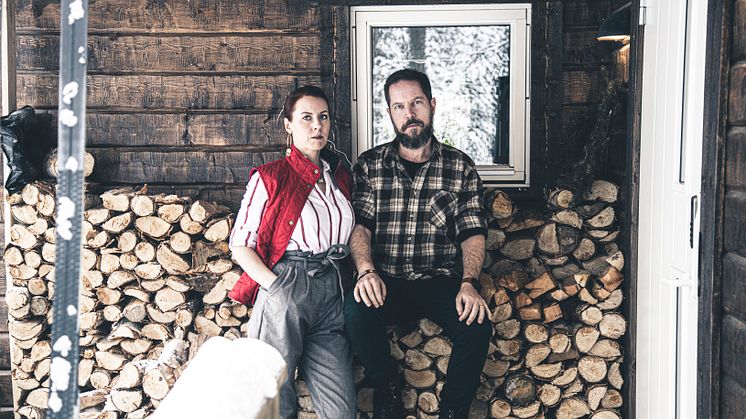 Författarna till trilogin om Nordmark, Margit Richert och Thomas Engström. Foto: Pressbild