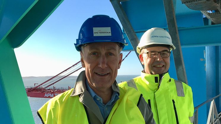 Svenskt Näringslivs nya vd väljer APM Terminals för sitt första officiella företagsbesök