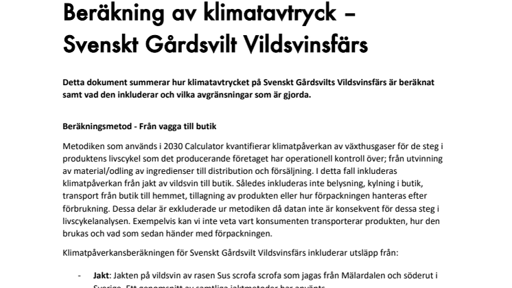 Beräkning av klimatavtryck – Svenskt Gårdsvilt Vildsvinsfärs.pdf