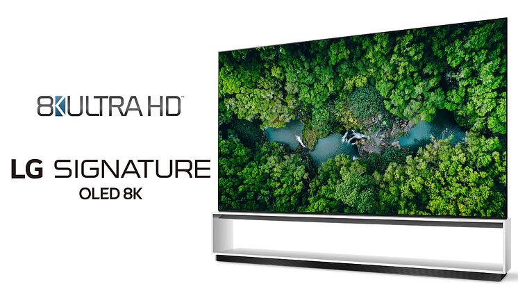 Tv från LG först att överskrida den officiella branschdefinitionen för 8K ULTRA HD-TV-apparater