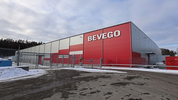 Centrallager och ny fabrik i Landvetter stärker Bevegos position