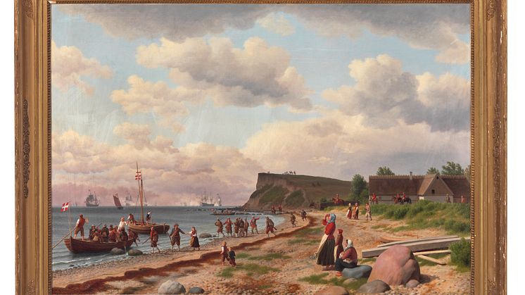 C. W. Eckersberg. Scene under Søslaget i Køge Bugt d. 1. Juli 1677.jpg