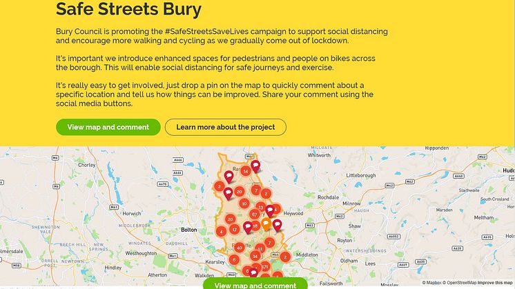 One week left to share your ideas to make Bury’s streets safer for walking and cycling