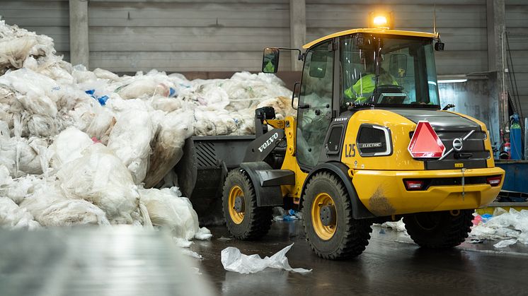 Stena Recycling ger högsta betyg till Volvo L25 Electric