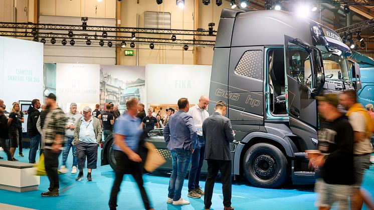 Monter för Volvo Lastvagnar Sverige på Elmia Lastbil 2022