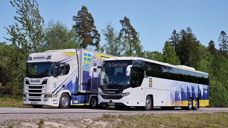 Ny topputrustad lastbil del i Scanias samarbete med svenska längdlandslaget