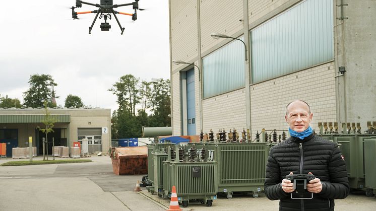 Digitalisierung im Stromnetz: Drohne ersetzt Helikopter