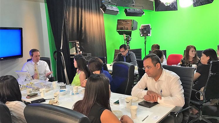 Participants in the APACD Coaching Day on "Best-practise in post-event marketing", at Hong Bao Media's Integrated Communications Centre in Singapore.