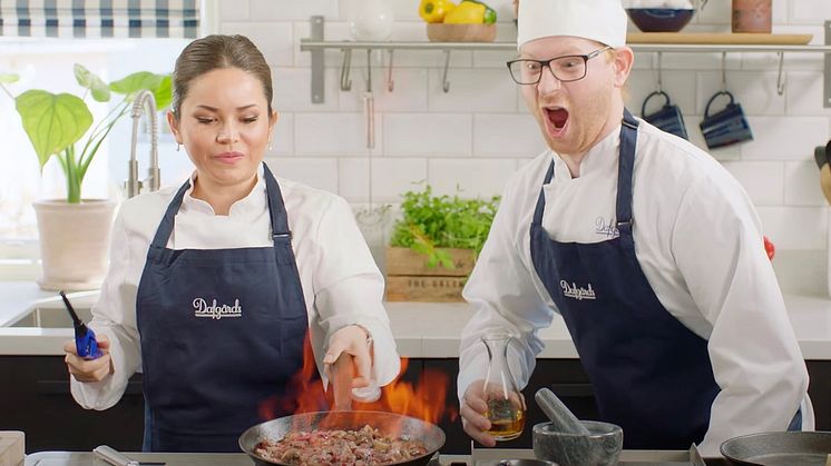 Uppdrag Vego: Riktig soppa när TV-profilerna slår sina påsar ihop och lagar vegetariskt i Dafgårds nya Youtubesatsning