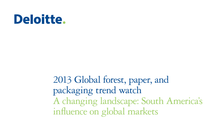 2013 Global forest, paper, and packaging trend watch - Deloitten katsaus sellu-, paperi- ja kartonkialan näkymiin