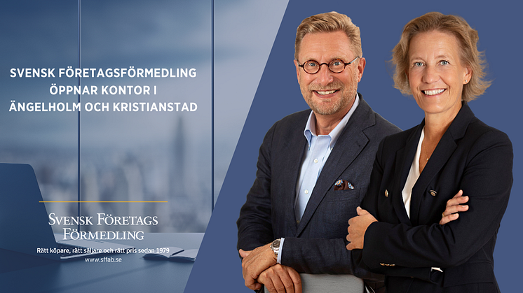 Svensk FöretagsFörmedling öppnar kontor i Ängelholm och Kristianstad