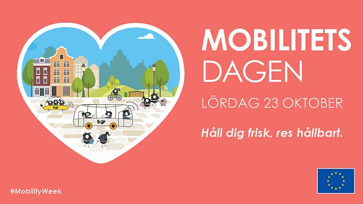 Varmt välkommen till Mobilitetsdagen på Kungstorget lördag 23 oktober!