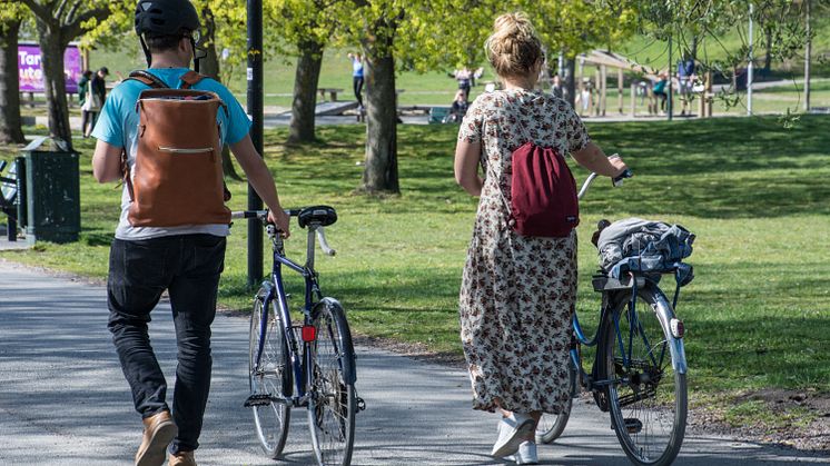 Nästa vecka kan du cykla och gå till självprovtagningen i Falun, Borlänge och Mora