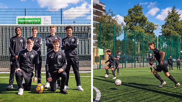 In action: The six footballers sponsored by Thameslink and Great Northern