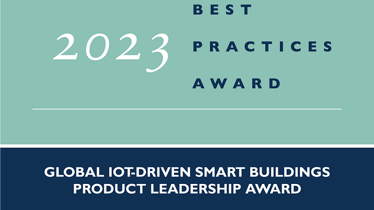 Frost & Sullivan Global Product Leadership Award 2023: Planon utsedd till ledande leverantör inom den globala IoT-marknaden