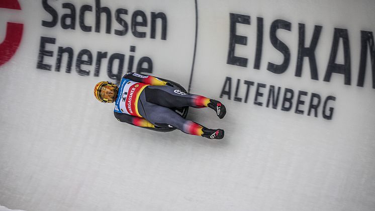 Rennrodeln am SachsenEnergie-Eiskanal Altenberg (Foto: FIL/Mareks Galinovskis)