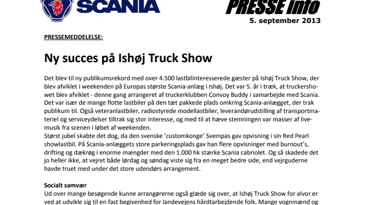 Ny succes på Ishøj Truck Show