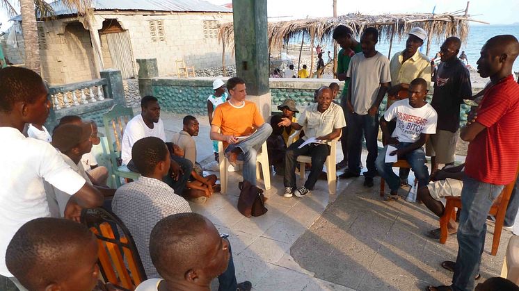 Medborgarmöte i Les Cayes på Haiti