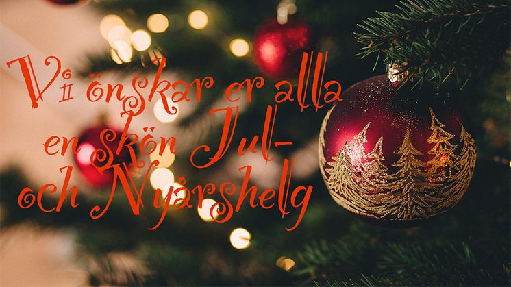 God Jul & Gott nytt år. 2022 – ett spännande år som snart är till ända!