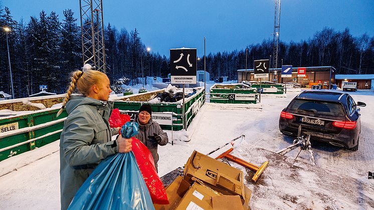 Utökade öppettider med självservice på ÅVC i Boden