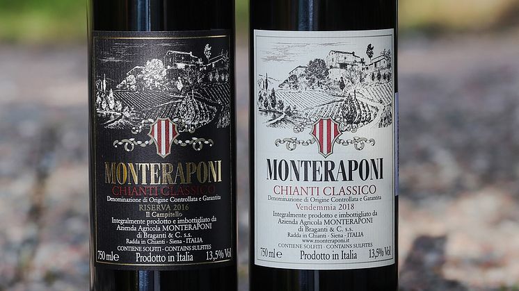 Monteraponi Il Campitello 2016 & Chianti Classico 2018. Bild: Livets Goda