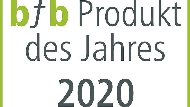 bfb Produkt des Jahres 2020 –  innovativ, komfortabel,  barrierefrei