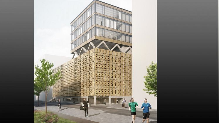 Gym och parkeringshus i Ulriksdal. Bild: Scheiwiller Svensson Arkitektkontor