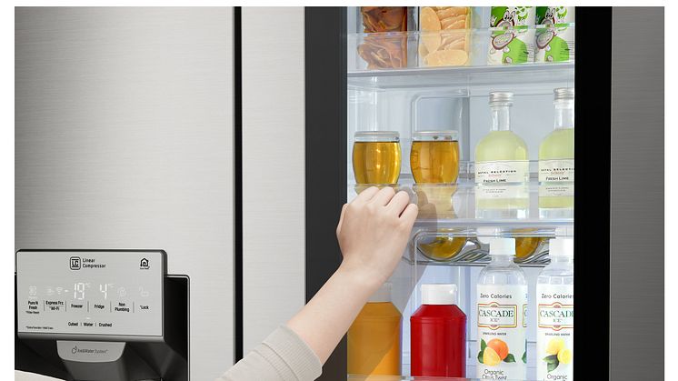 LG InstaView -jääkaapin koputustoiminto