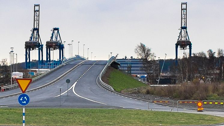 Invigning av ny bro i Göteborgs Hamn