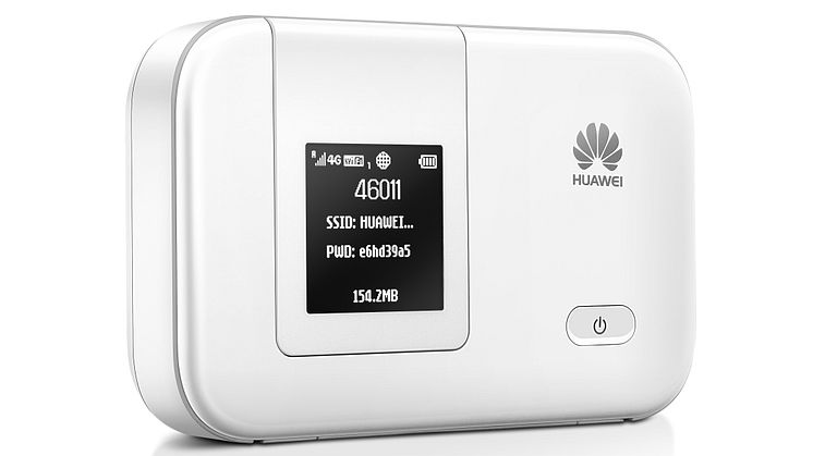 Huawei lanserar världens minsta mobila router med LTE Cat4 