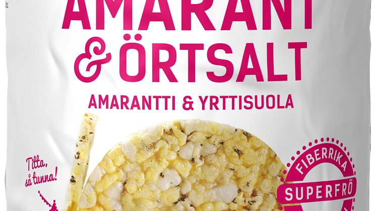 Friggs maiskake med amarantfrø og urtesalt