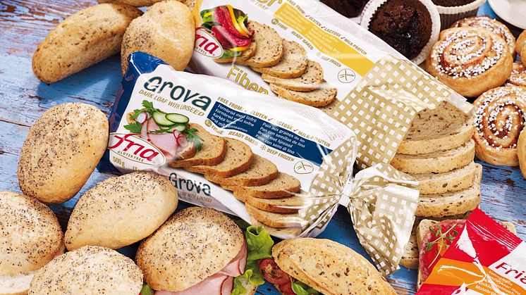 Glutenfrie bageriprodukter fra Fria nå på Rema 1000