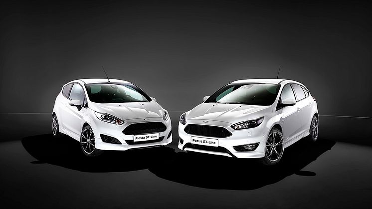 Ford lanserer sportslig ST-Line. Fiesta ST-Line og Focus ST-Line er tilgjengelige for bestilling.