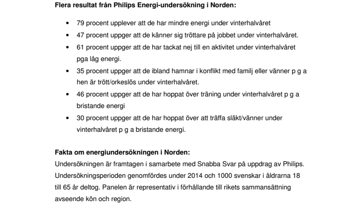 FAKTABLAD Philips EnergyLight