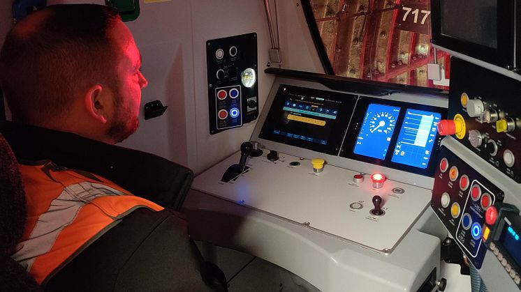 A Great Northern driver tests the Northern City Line's new digital signalling