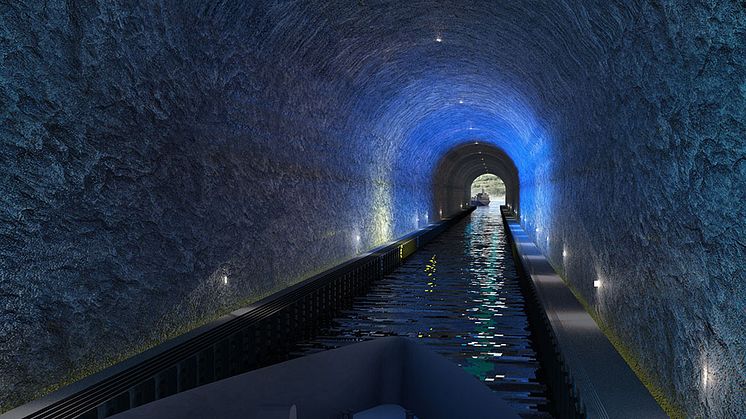 Inside Stad ship tunnel