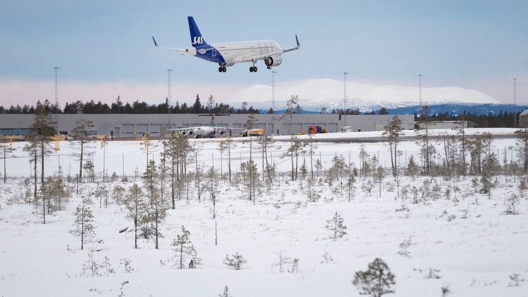 SAS flyger från Köpenhamn och Aalborg med start 26 dec 2021