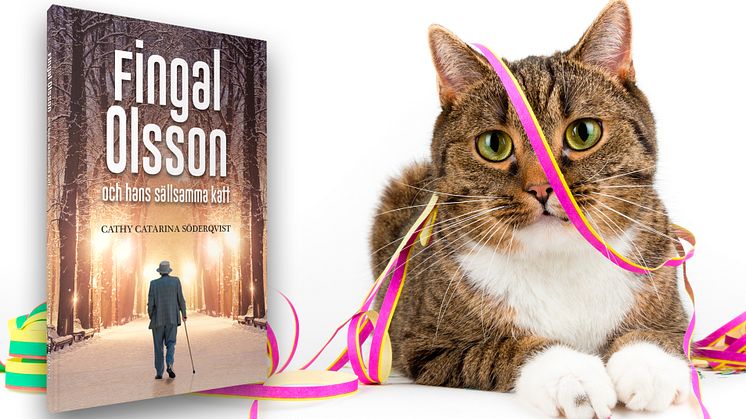 Fingal Olsson och hans sällsamma katt, en feelgood-roman av Cathy Catarina Söderqvist