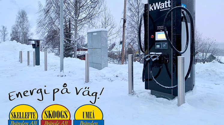 Skoogs och kWatt laddar upp för en elektrisk framtid i norra Sverige