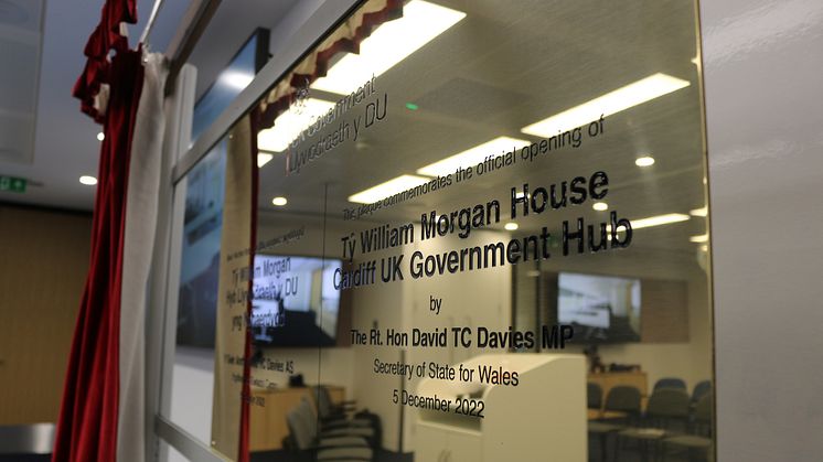 The opening of Tŷ William Morgan, the UK Government Cardiff hub