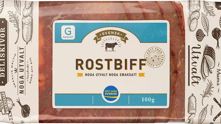 Axfood återkallar Garant rostbiff 100g och Prime Patrol flatrökt skinka 120g