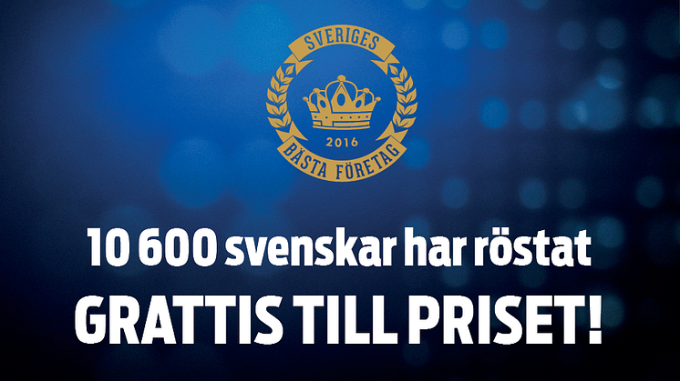 Fritidsresor är Sveriges bästa företag 2016