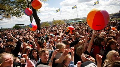 3500 barn tar ställning mot mobbning på Skansen idag