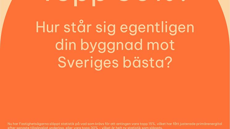 Hur står sig din byggnad mot Sveriges topp 30%?